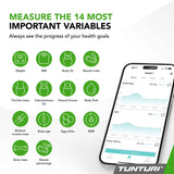 Våg TUNTURI SC30 Smart Scale med app, vit