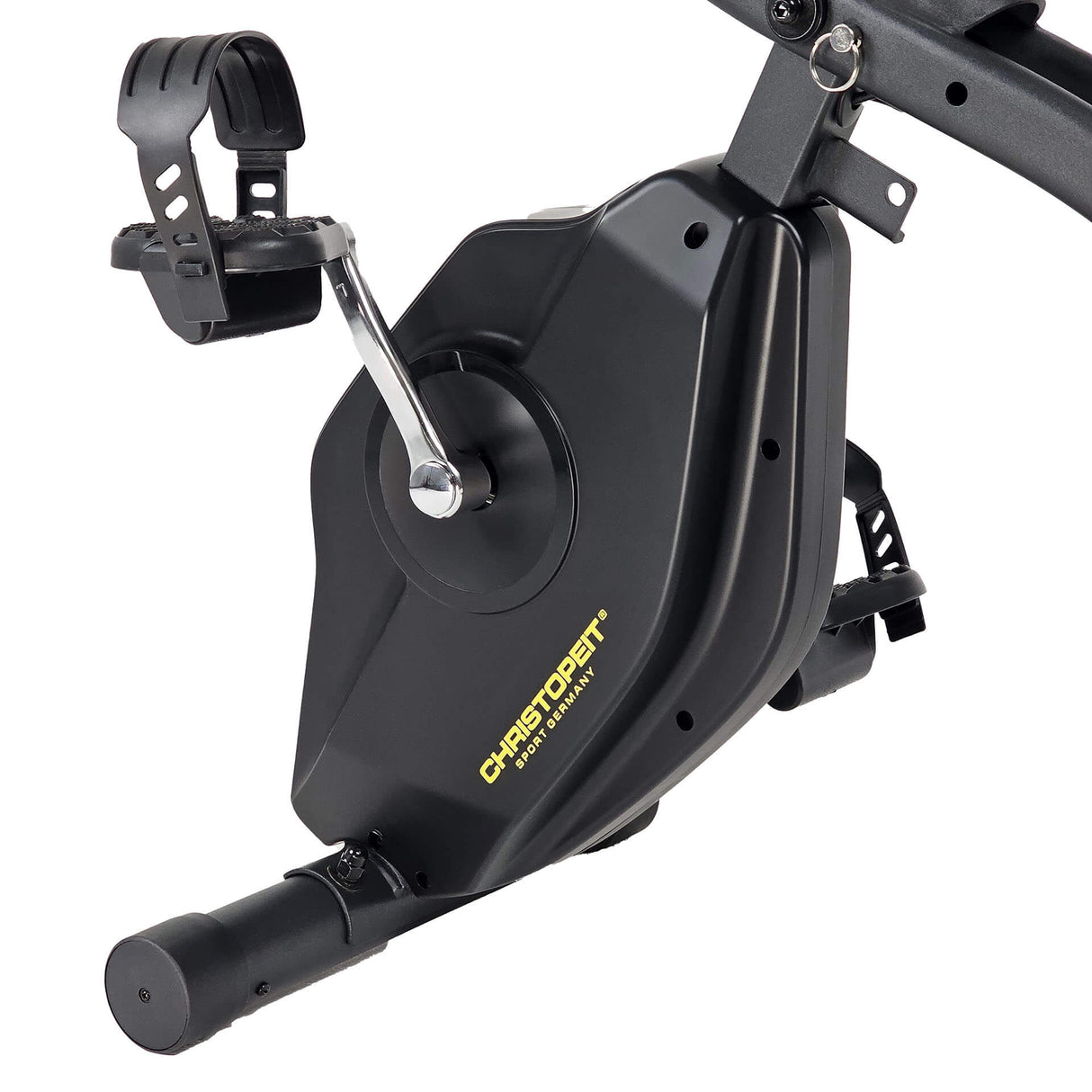 Hopfällbar motionscykel CHRISTOPEIT S-Bike Velo Fit, svart