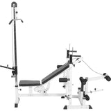 Träningsbänk Multi Vit Latsdragstation