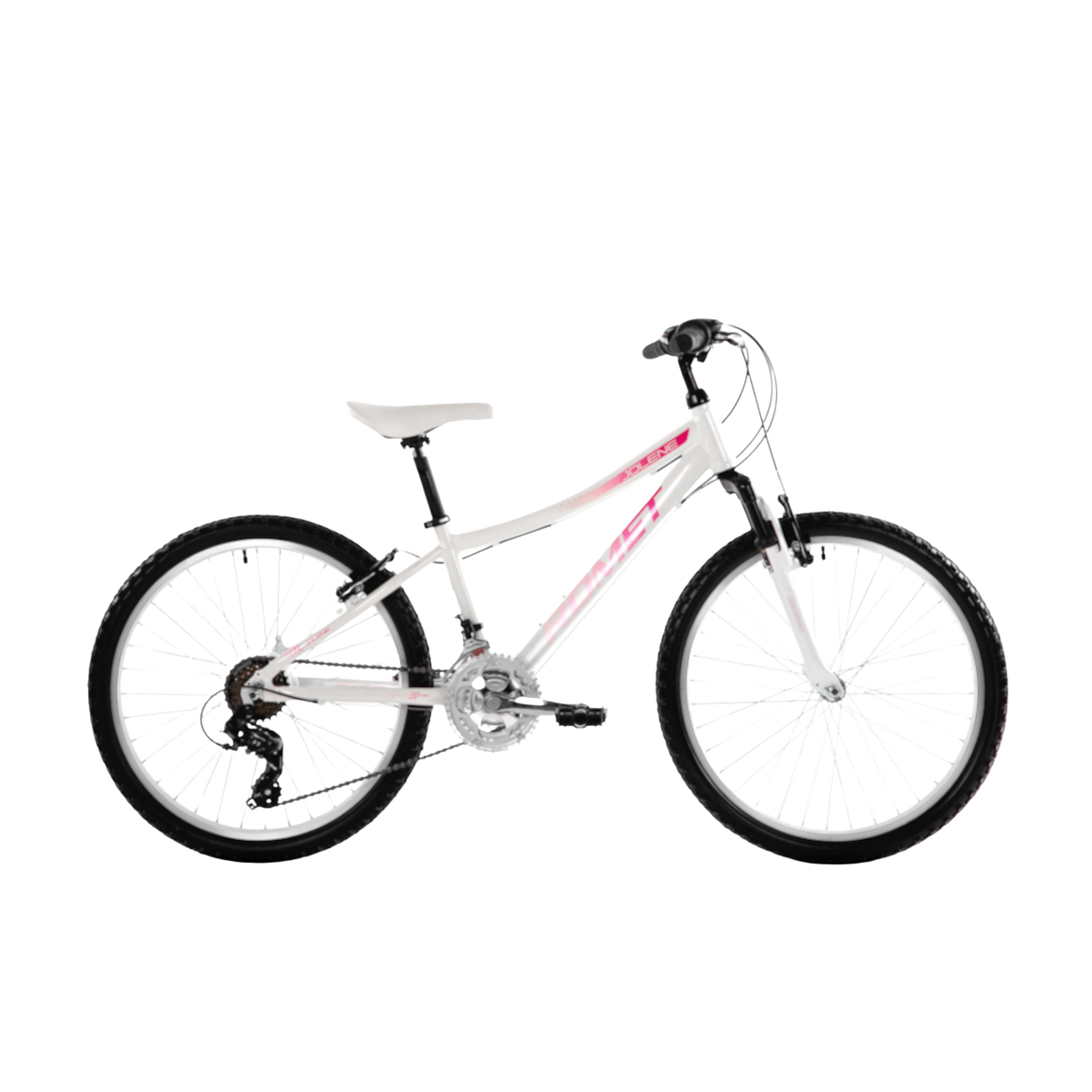 Barncykel ROMET Jolene 24, vit-rosa