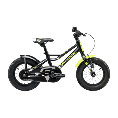 Barncykel S´COOL faXe, 12" svart-gul