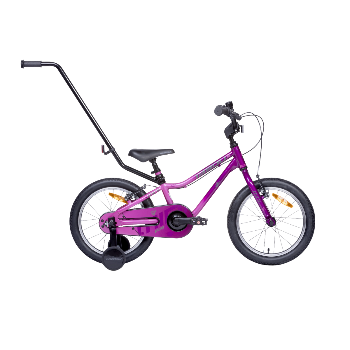 Barncykel TABOU Mini FR, 16" rosa-lila