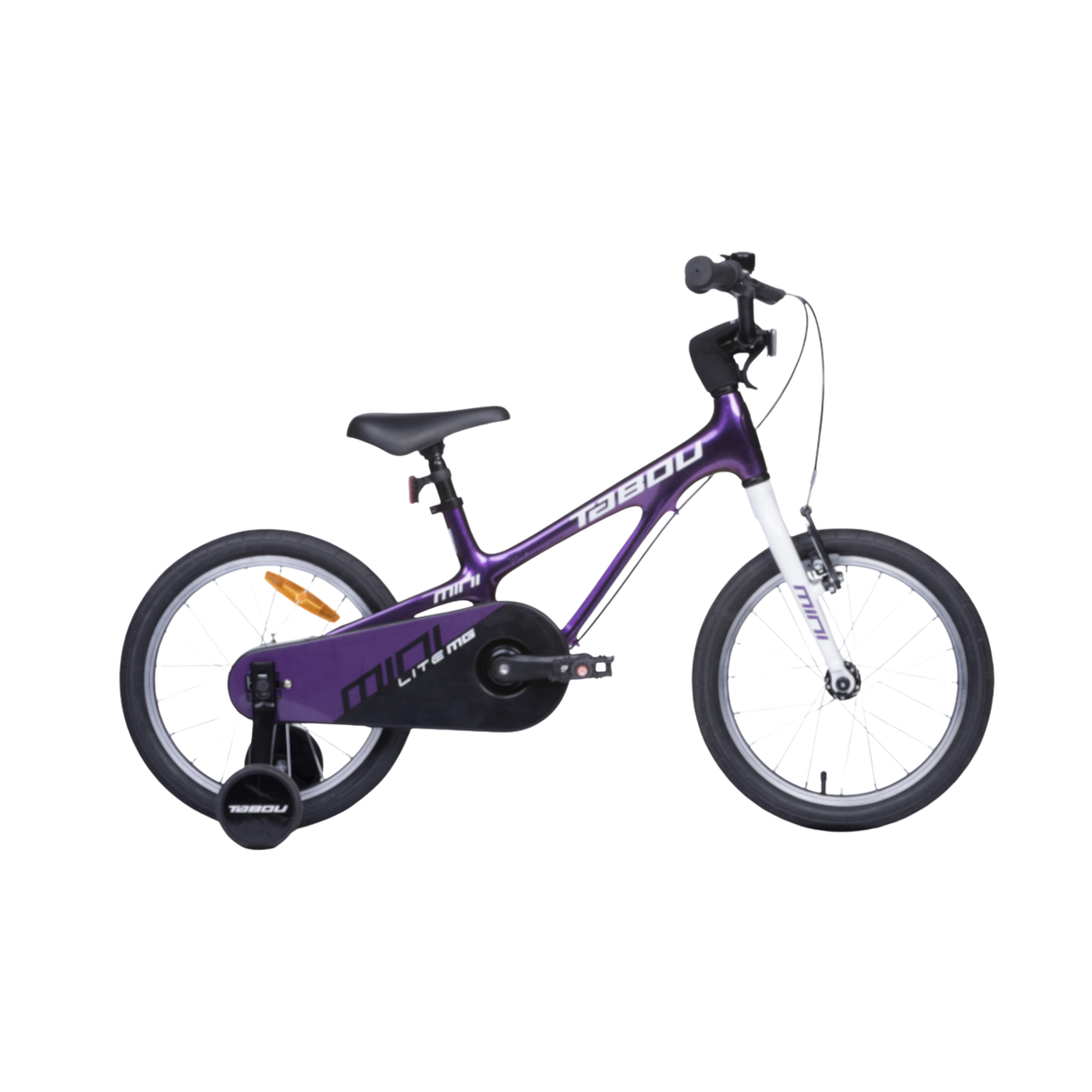 Ultralätt barncykel TABOU Mini Lite MG, 18" lila-vit
