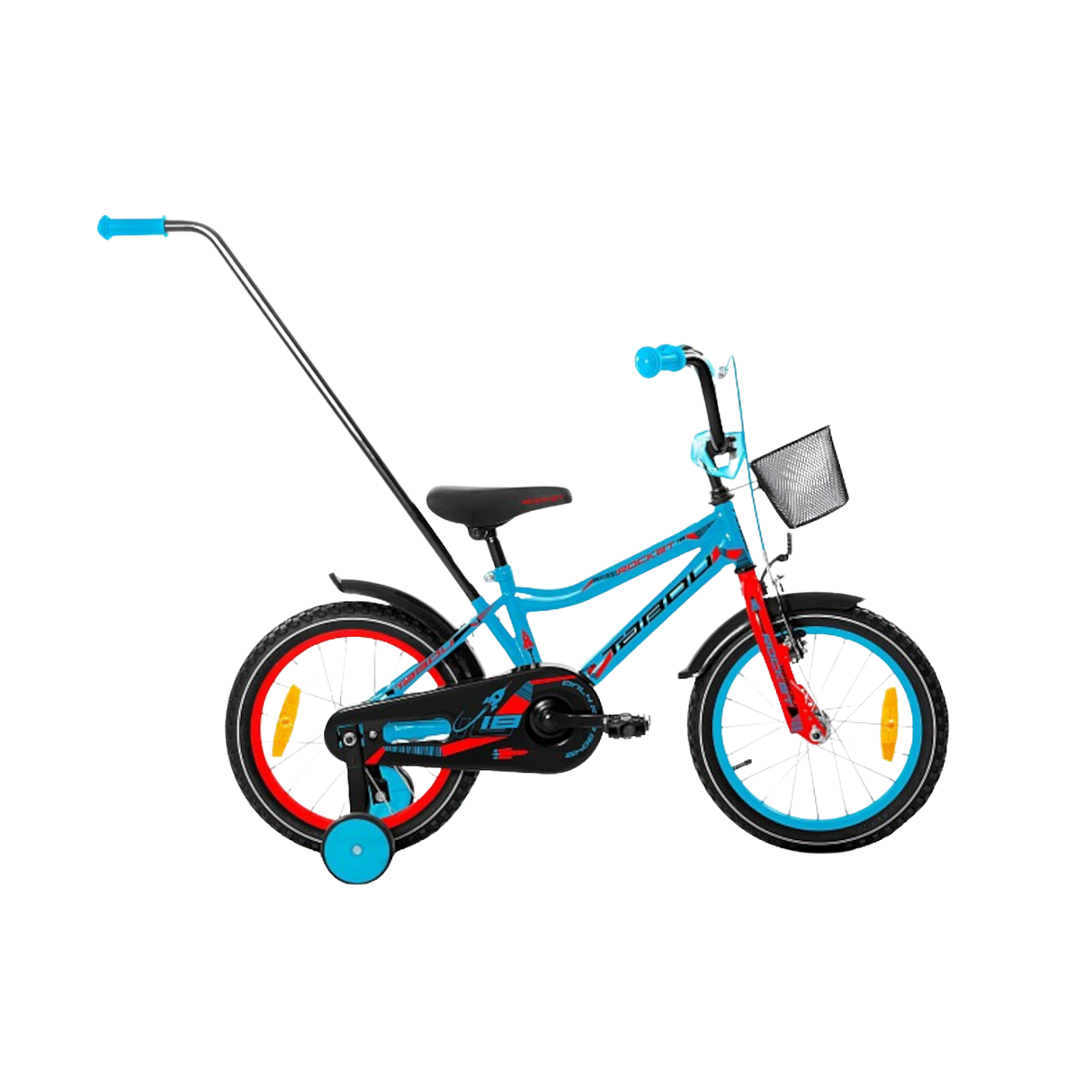 Barncykel TABOU Rocket, 12" blå-röd