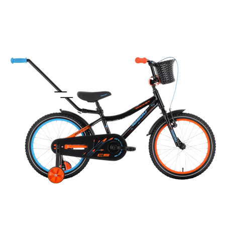 Barncykel TABOU Rocket CS ALU 18" Svart