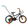 Barncykel TABOU Rocket CS, 16" svart/orange