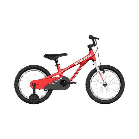 Ultralätt barncykel TABOU Rocket Lite MG, 16" röd-vit