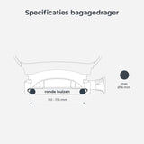Barnstol för pakethållare URBAN IKI Ta-ke Easy Fix, Bincho Black/Bincho Black