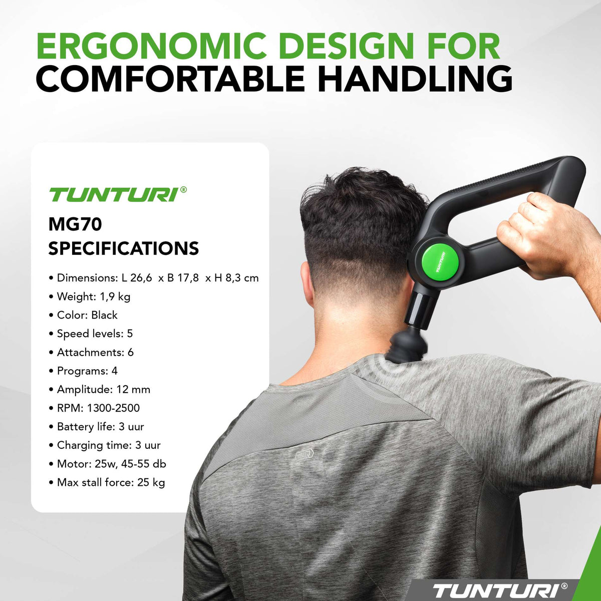 Massage gun Tunturi MG70 Pro