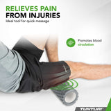 Massage roller TUNTURI Yoga Grid Foam Roller, 33cm, Grå