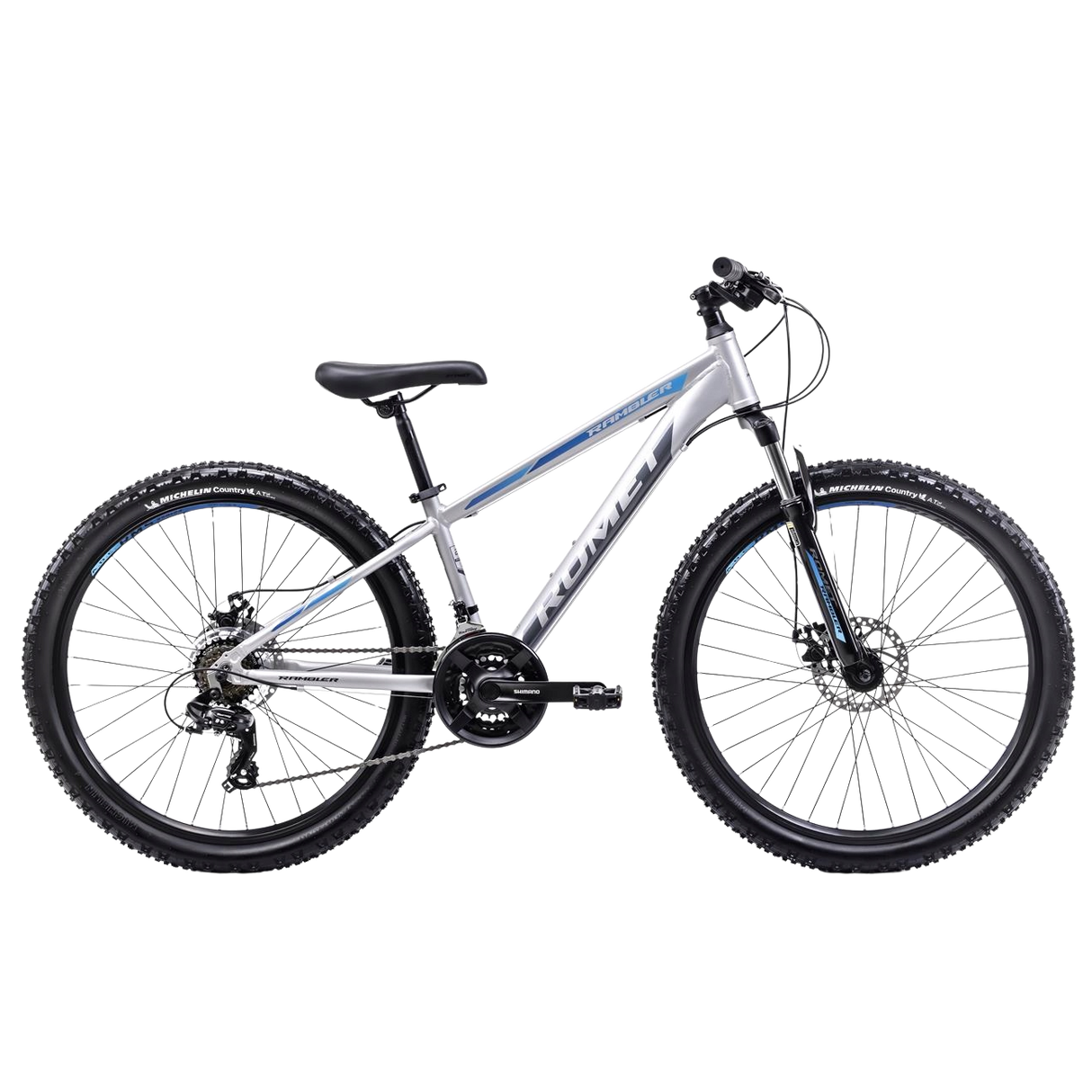 Ungdomscykel ROMET Rambler R6.2, 26" 17" M, silver-blå