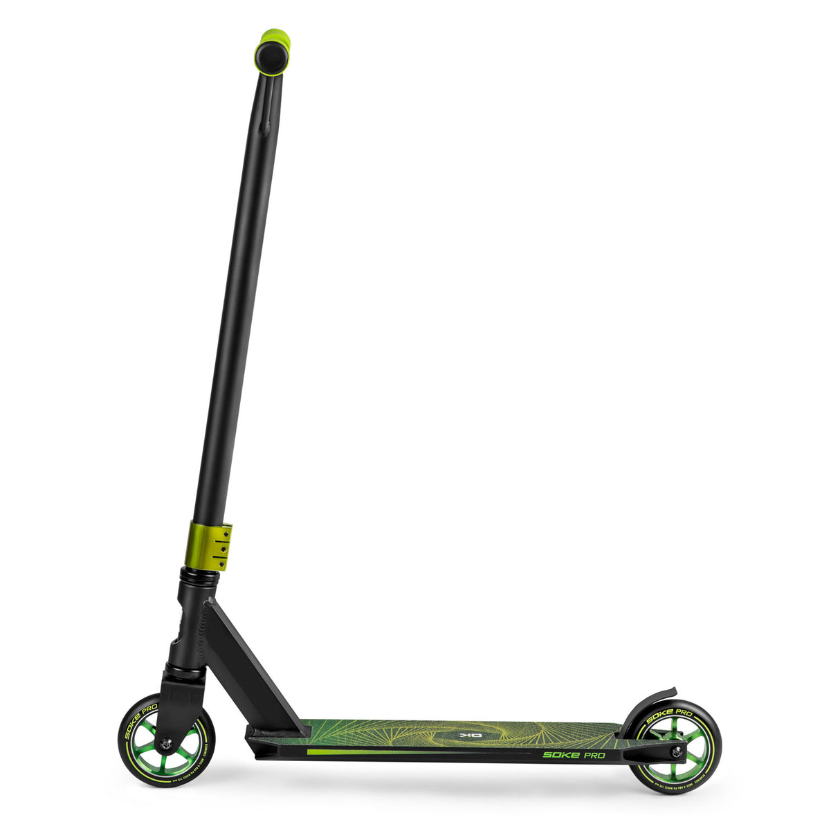 Stuntsparkcykel SOKE PRO, svart-gul-neon
