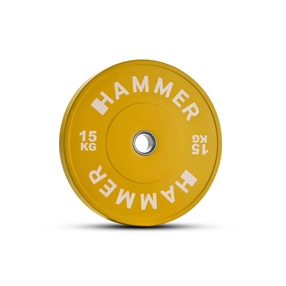 Viktplatta HAMMER Bumper Plate, Grön, 50mm, 10 kg