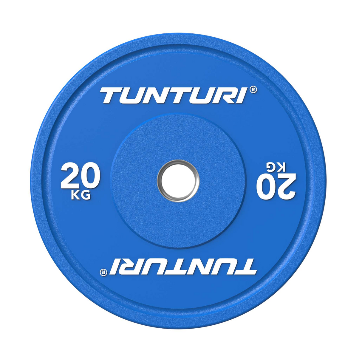 Viktplatta TUNTURI Platinum Bumper Plate, svart, 50mm, 5 kg