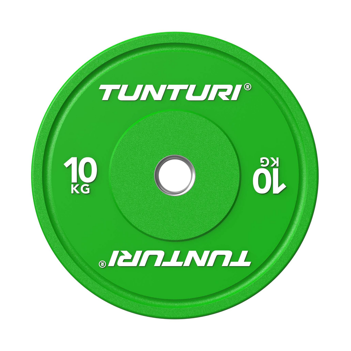 Viktplatta TUNTURI Platinum Bumper Plate, svart, 50mm, 5 kg