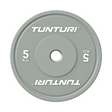 Viktplatta TUNTURI Platinum Bumper Plate, svart, 50mm, 5 kg