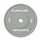 Viktplatta TUNTURI Platinum Bumper Plate, svart, 50mm, 5 kg