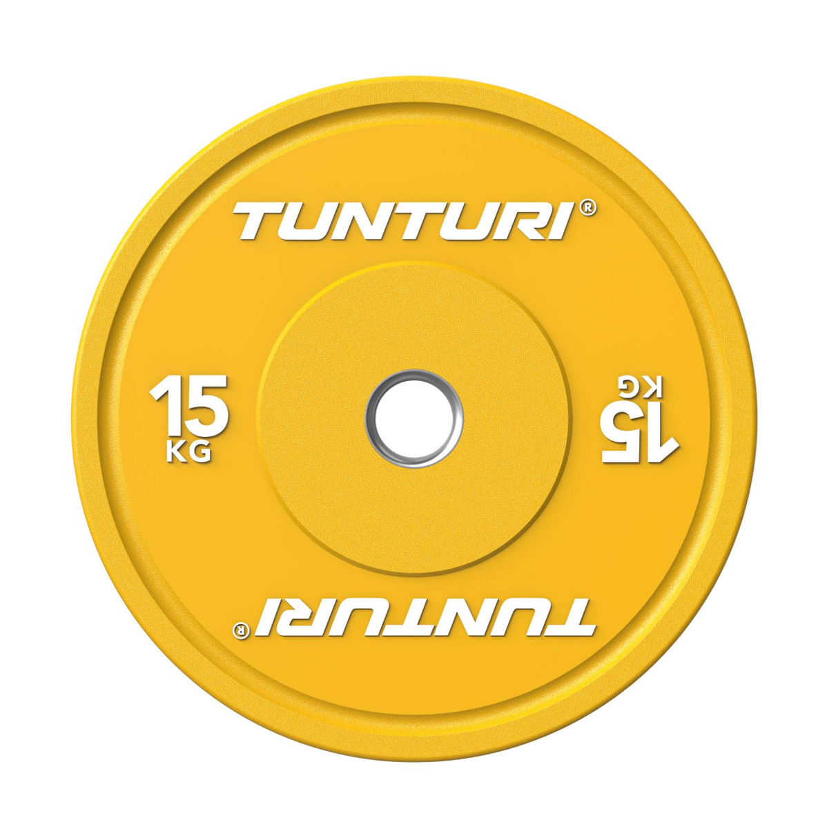 Viktplatta TUNTURI Platinum Bumper Plate, svart, 50mm, 5 kg