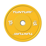 Viktplatta TUNTURI Platinum Bumper Plate, svart, 50mm, 5 kg