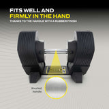 Justerbar hantel TUNTURI MX Select MX85 Hantel 5,6-38,6 kg, räfflad
