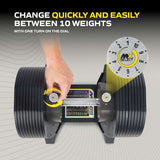 Justerbar hantel TUNTURI MX Select MX85 Hantel 5,6-38,6 kg, räfflad