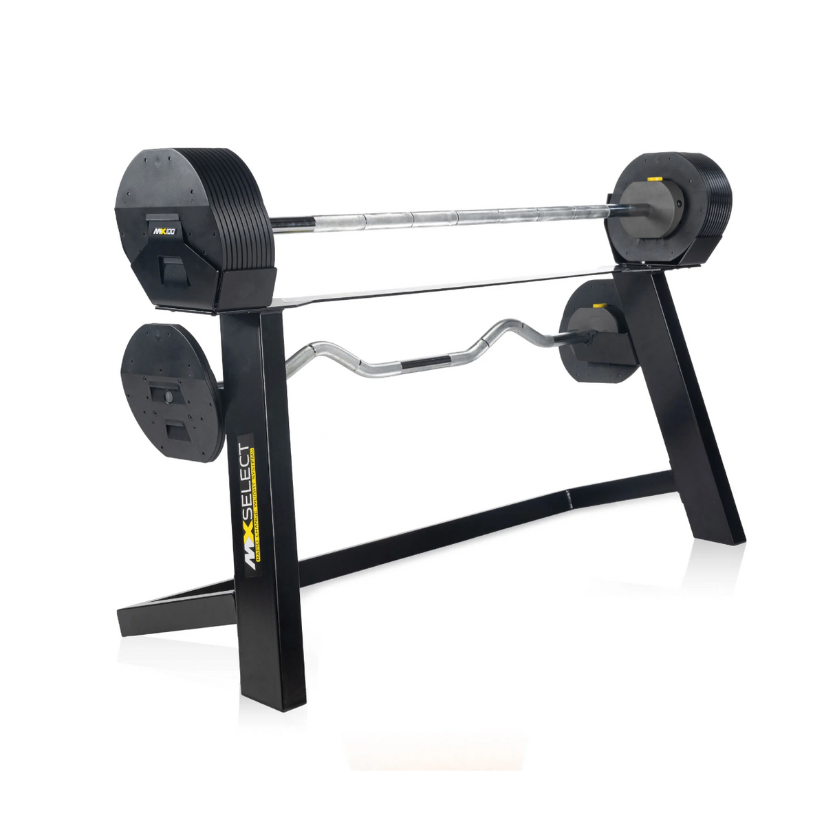 Justerbar hantel TUNTURI MX100 skivstång 12,8 - 45,5 kg