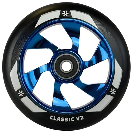Hjul till sparkcykel Union Credit V2 Pro Scooter Wheel 110mm Krom/Blå