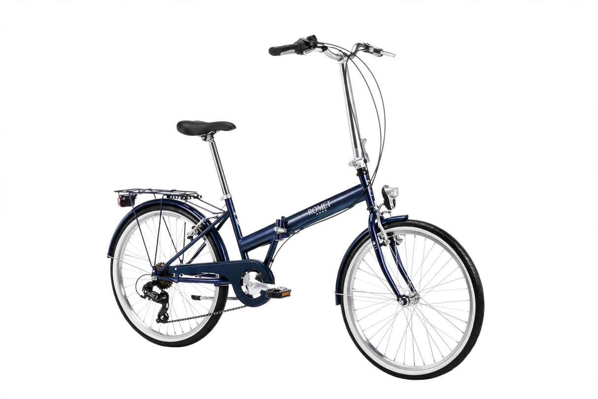 Hopfällbar cykel ROMET Jubilat ECO, blå