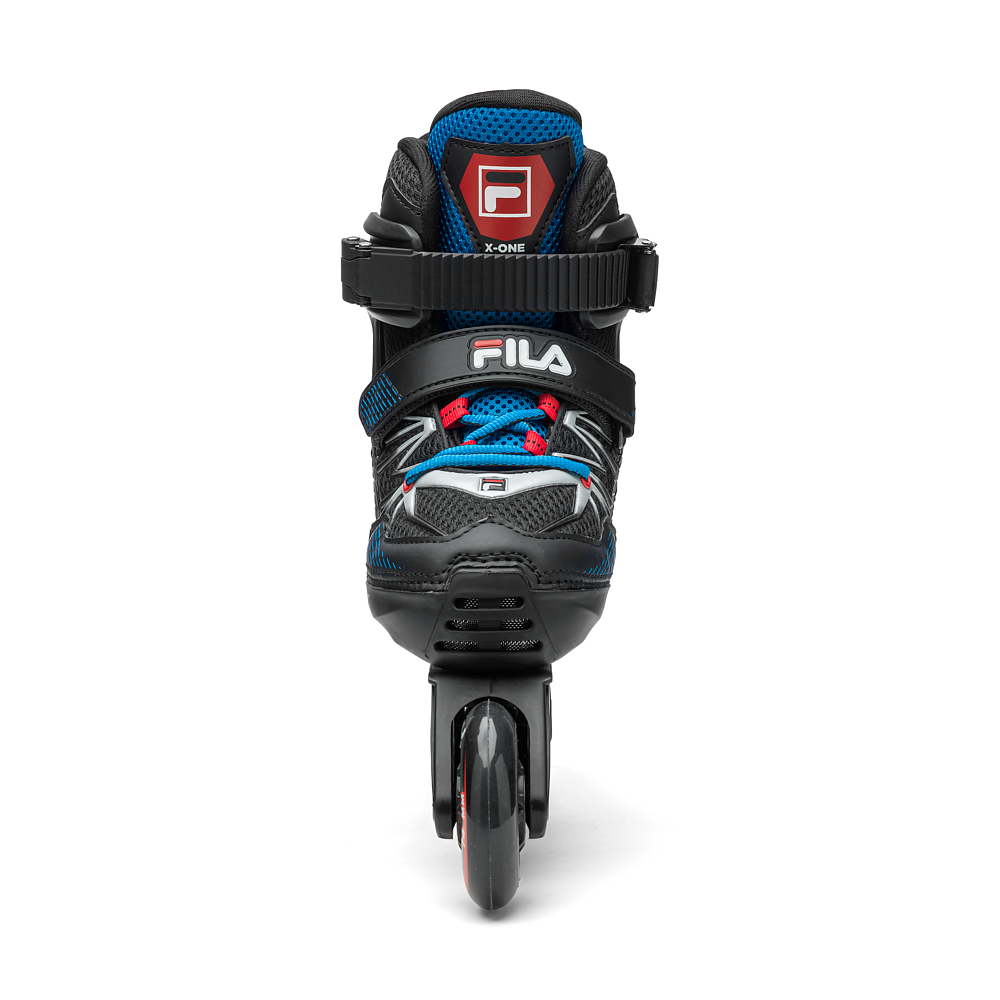 Barnrullskridskor FILA X-One, Svart/Blå/Röd