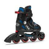 Barnrullskridskor FILA X-One, Svart/Blå/Röd