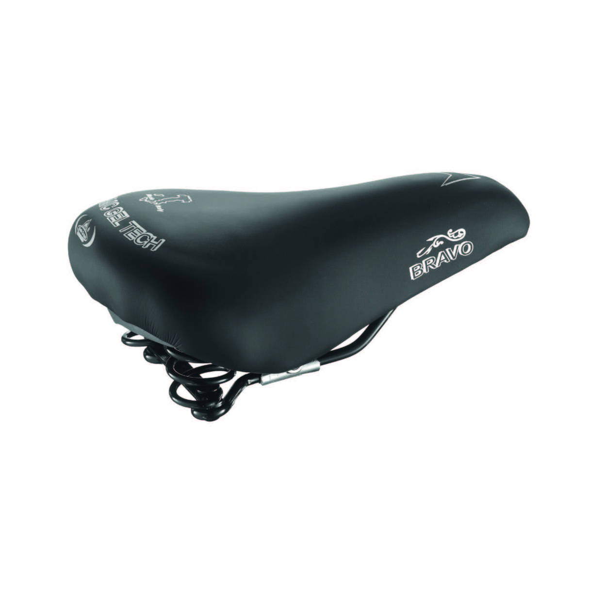 Sadel SELLE MONTE GRAPPA Bravo Gel, svart