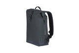 Ryggsäck med pakethållarfäste BASIL SoHo Nordlicht, 17 L, LED, svart
