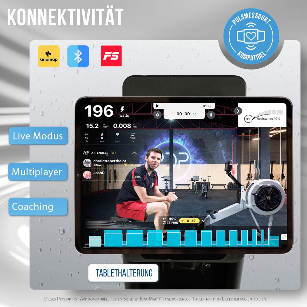 Rowing ergometer CHRISTOPEIT Garda