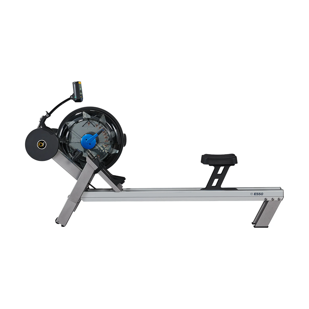 Roddmaskin TUNTURI Fluid Rower Evo E550 Side Tank Silver Bronze