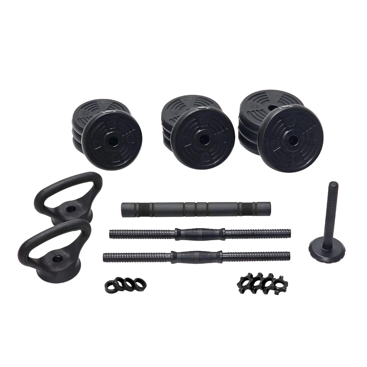 Hantel- och skivstångsset CHRISTOPEIT 4-i-1 Hantelset 20 kg