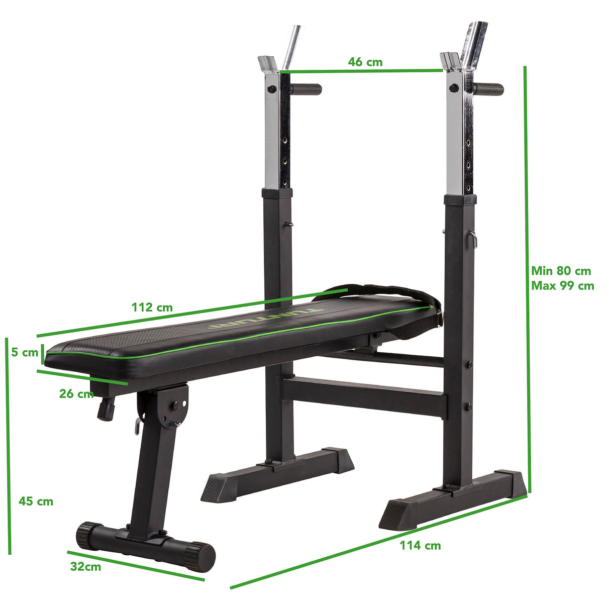 Träningsbänk Tunturi WB20 Basic Weight Bench