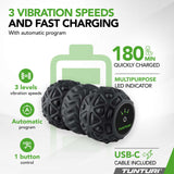 TUNTURI Vibrating Duo Massage Roller