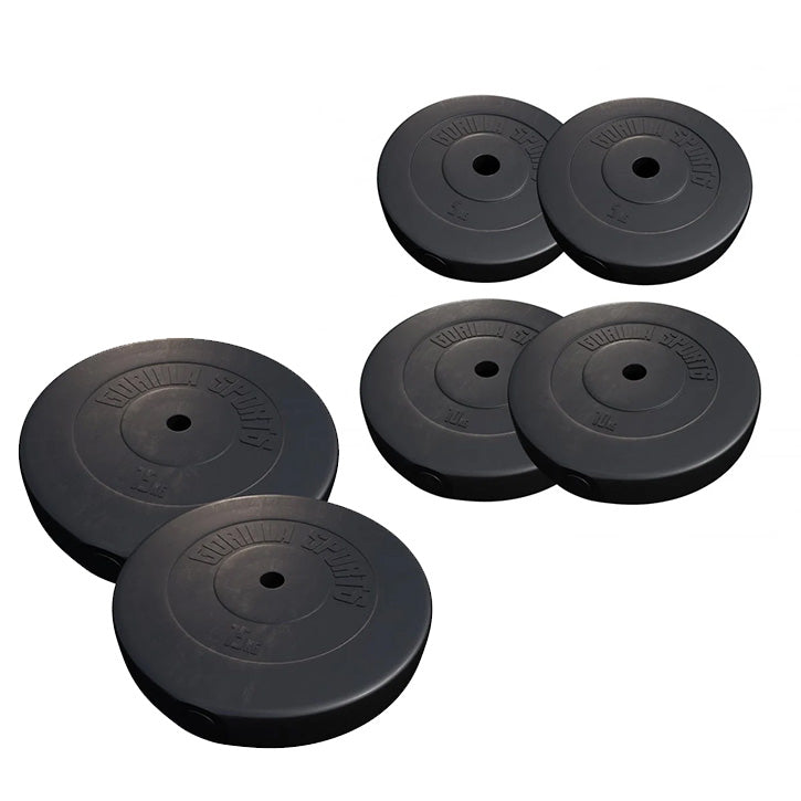 Multigympaket BASIC Black/White 60kg Gymgolv