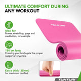 Gymnastikmatta TUNTURI Fitnessmat NBR, rosa